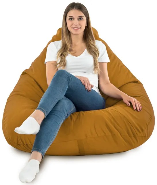 Sedací vak DROP XXL horčicový