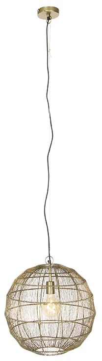 Moderné závesné svietidlo mosadz 42 cm - Bolti