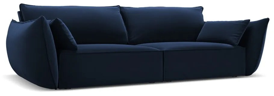 Tmavomodrá zamatová pohovka 208 cm Vanda – Mazzini Sofas