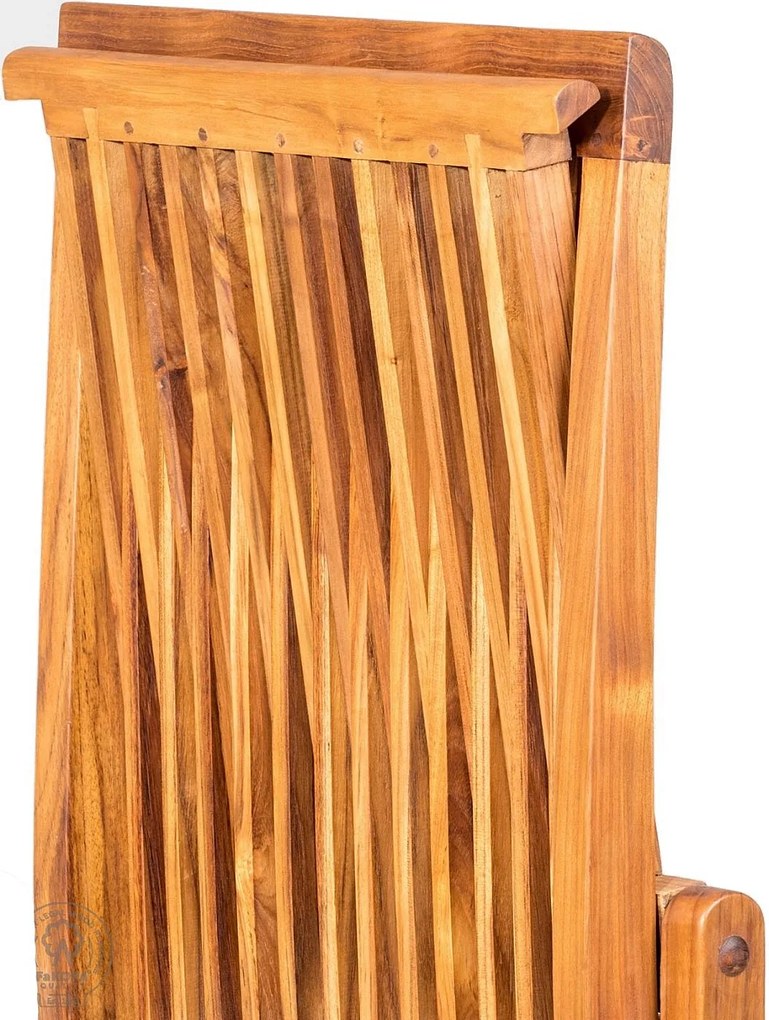 DEOKORK Skladacia teaková stolička PINA