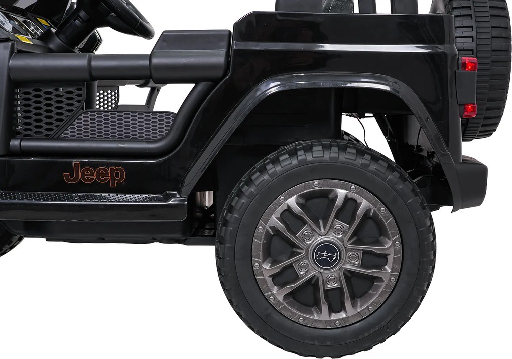 Ramiz Jeep Wrangler Rubicon LIFT elektrické autíčko pre deti čierne