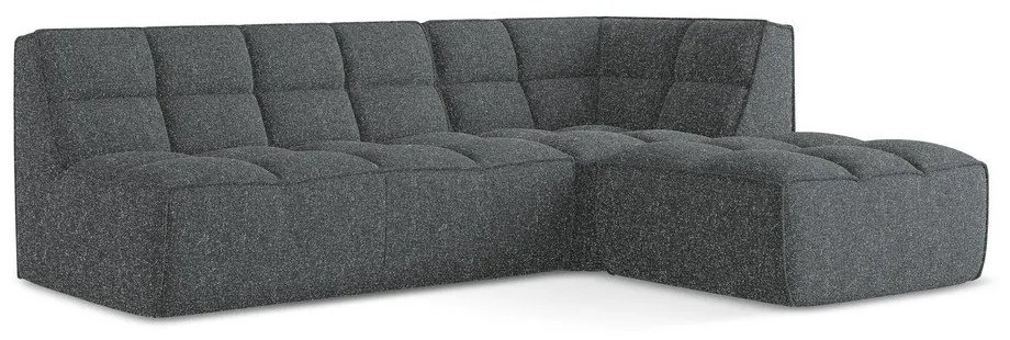 Tmavosivá modulárna rohová pohovka (variabilná) Kalai – Makamii