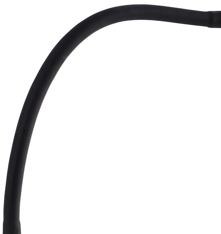 Dizajnová stolná lampa čierna vrátane LED s dotykovým stmievačom - Palka