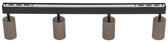 Bodové svietidlo TUNE 4xGU10/10W/230V čierna/hnedá