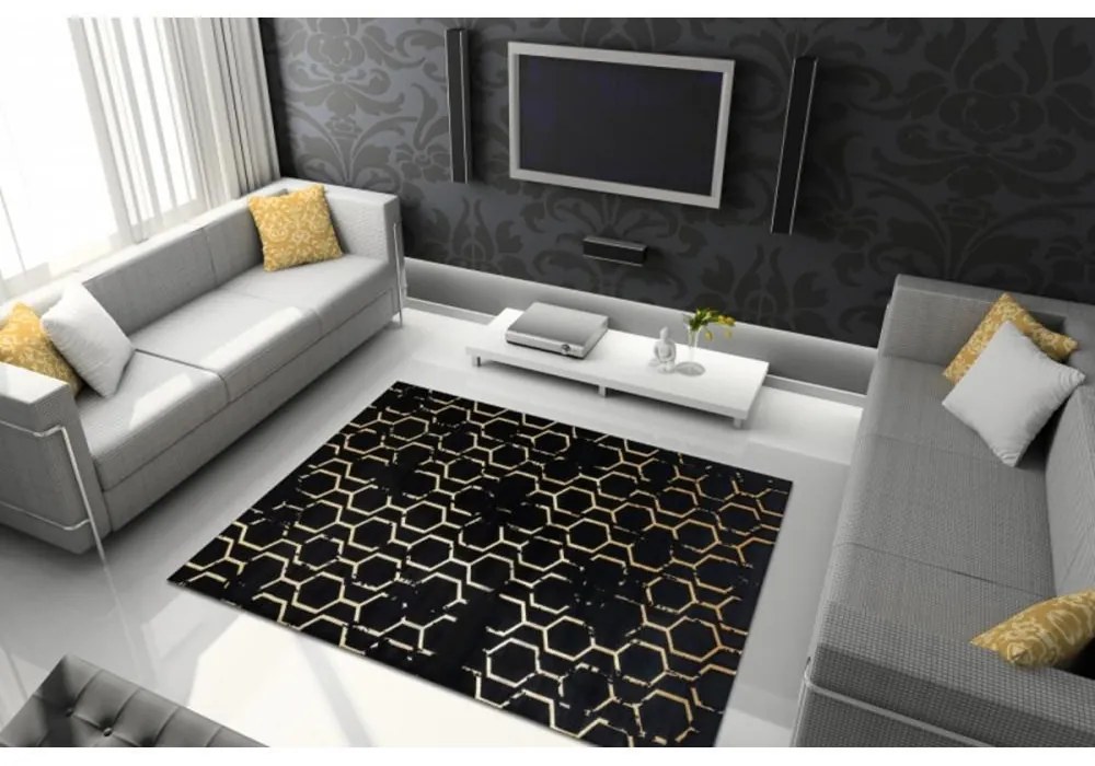 Kusový koberec Erno čierny 160x220cm