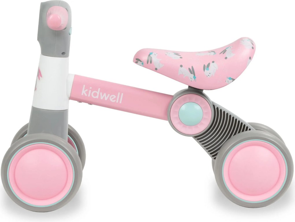 Mini balančný bicykel Kidwell PETITO Bunny – 2v1 vozítko, ľahký pre deti 12–36 m