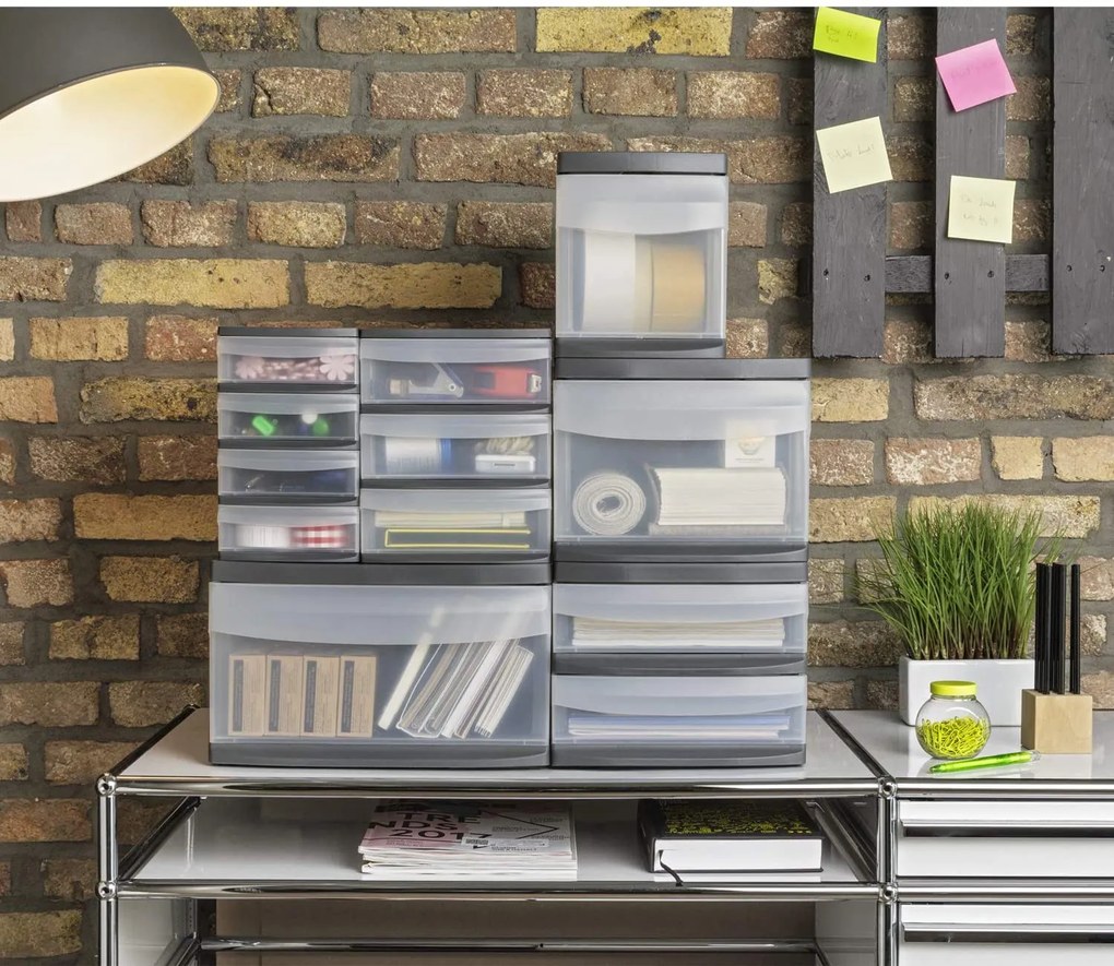 2. akosť - S - Zásuvka, úložný box výsuvný, transparentný Rotho SYSTEMIX