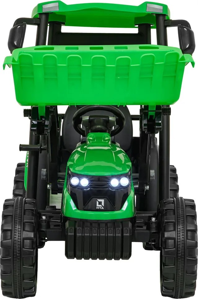 Ramiz MEGA Traktor D68 s prívesom zelený