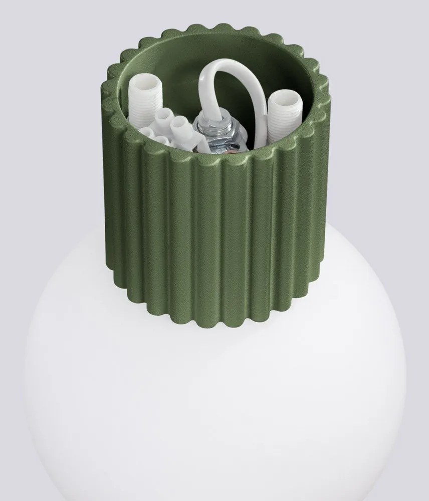 Zelené nástenné svietidlo ø 12 cm Orbital – Sollux