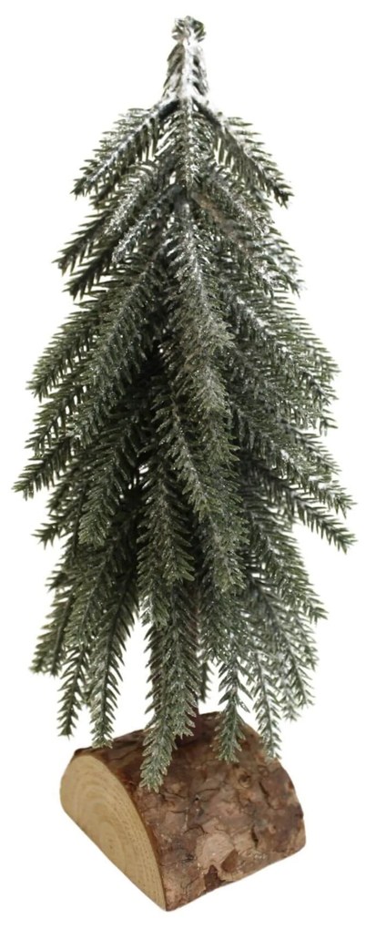 PROXIMA.store - Zasnežený dekoračný stromček - MAXI 27 cm