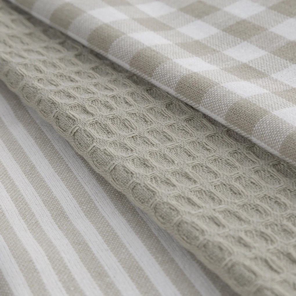 KUCHYNSKÁ UTIERKA LUCY SADA 3 KS 50X70 CM BÉŽOVÉ