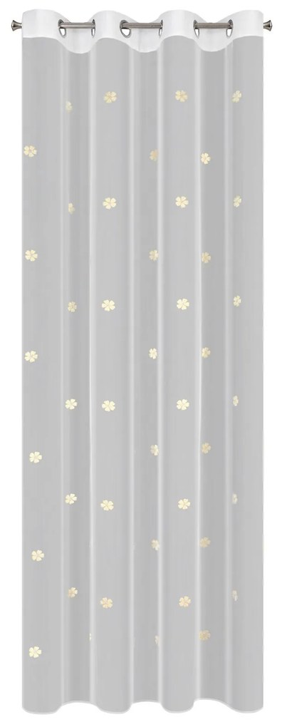 DETSKÁ ZÁCLONA NA KRÚŽKOCH ELSA 140X250 CM BIELA