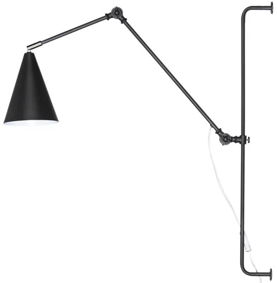 ByRydens 4300530-4002 - Nástenná lampa YUKON 1xE27/5W/230V čierna