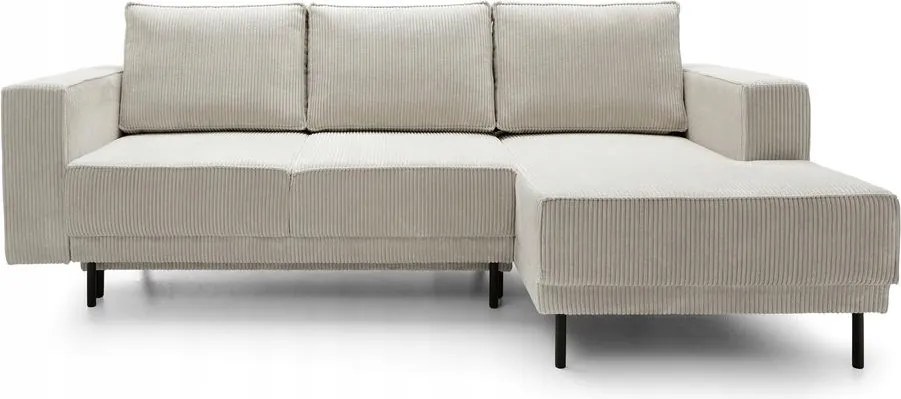 Rohová sedacia súprava Rodriguez mini (p) (béžovosivá čierna)