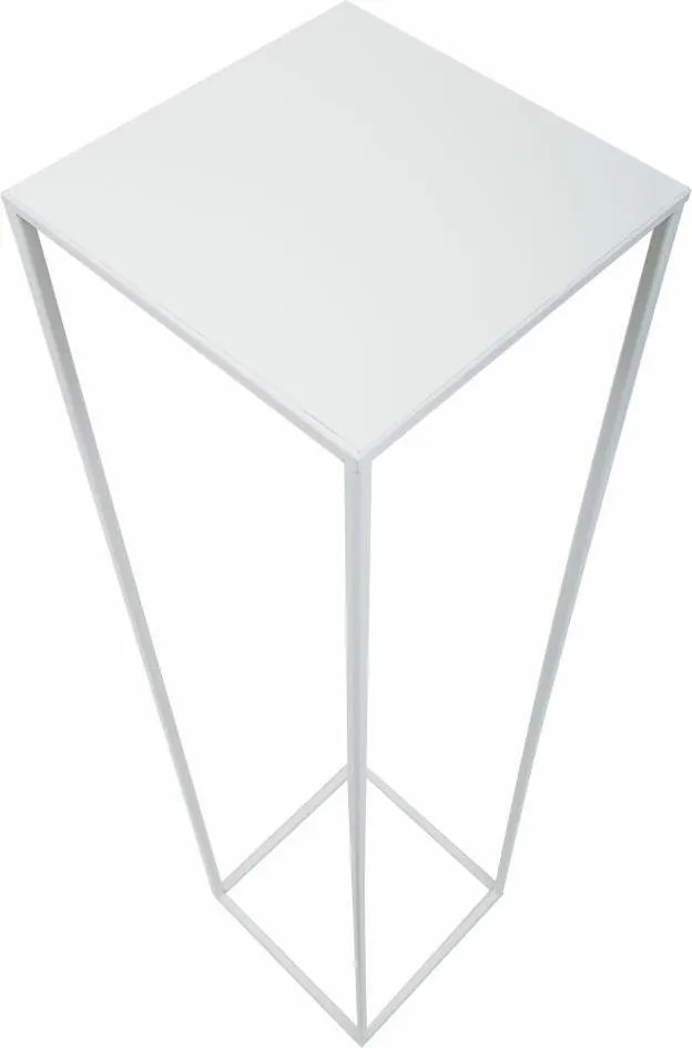 STOJAN NA KVETINÁČ SIMPLE 100X24X24 CM BIELA