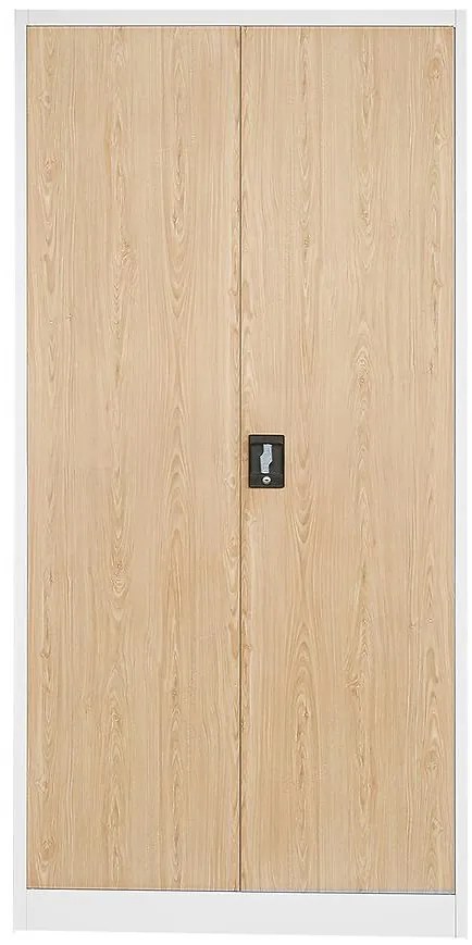 Skriňa Jan H kovová biela/sonoma