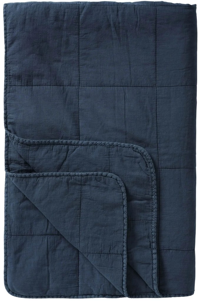 Ib Laursen Prešívaný prehoz Indigo 130 × 180 cm