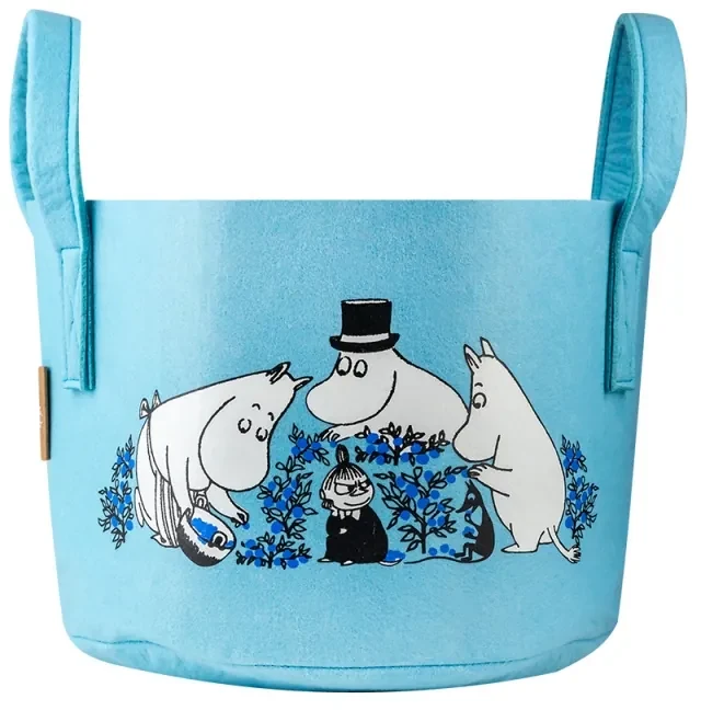 Úložný kôš Moomin Blueberries 17l, modrý