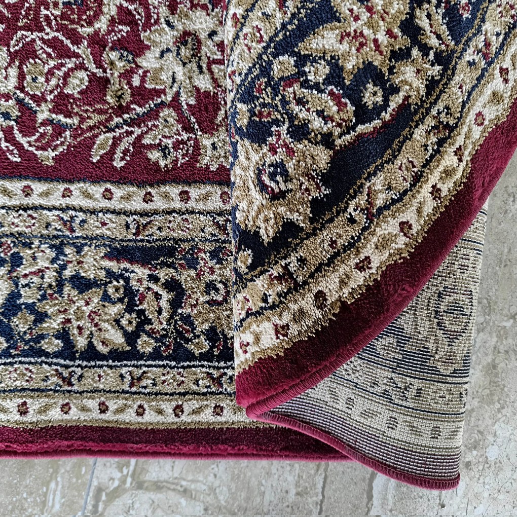 DY Červený oválny orientálny koberec Exclusiv 03 N Rozmer: 160x220 cm