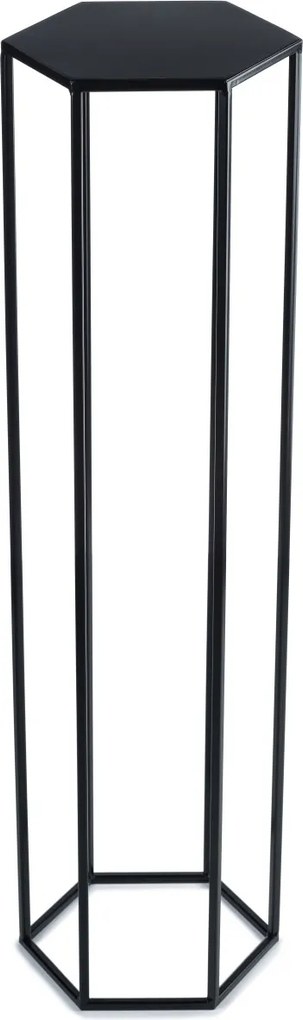 STOJAN NA KVETINÁČ HEXA 100X24X28 CM ČIERNA