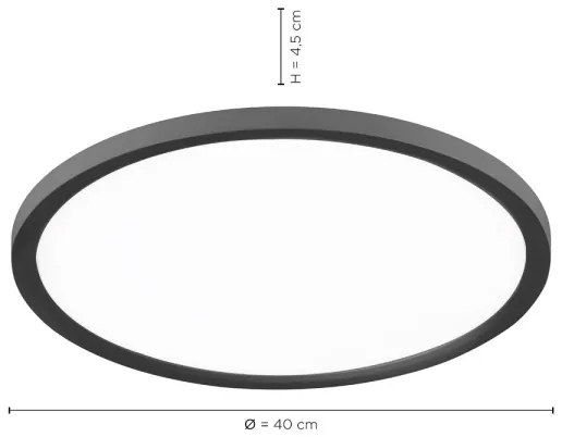 Leuchten Direkt 15571-18-LED Stmievateľné stropné svietidlo FLAT LED/23,5W/230V+DO