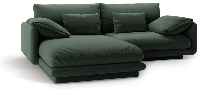 Tmavozelená rohová pohovka (ľavý roh) Torino – Micadoni Home