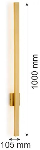 Argon 8053 - LED Nástenné svietidlo ASSE LED/10W/230V zlatá