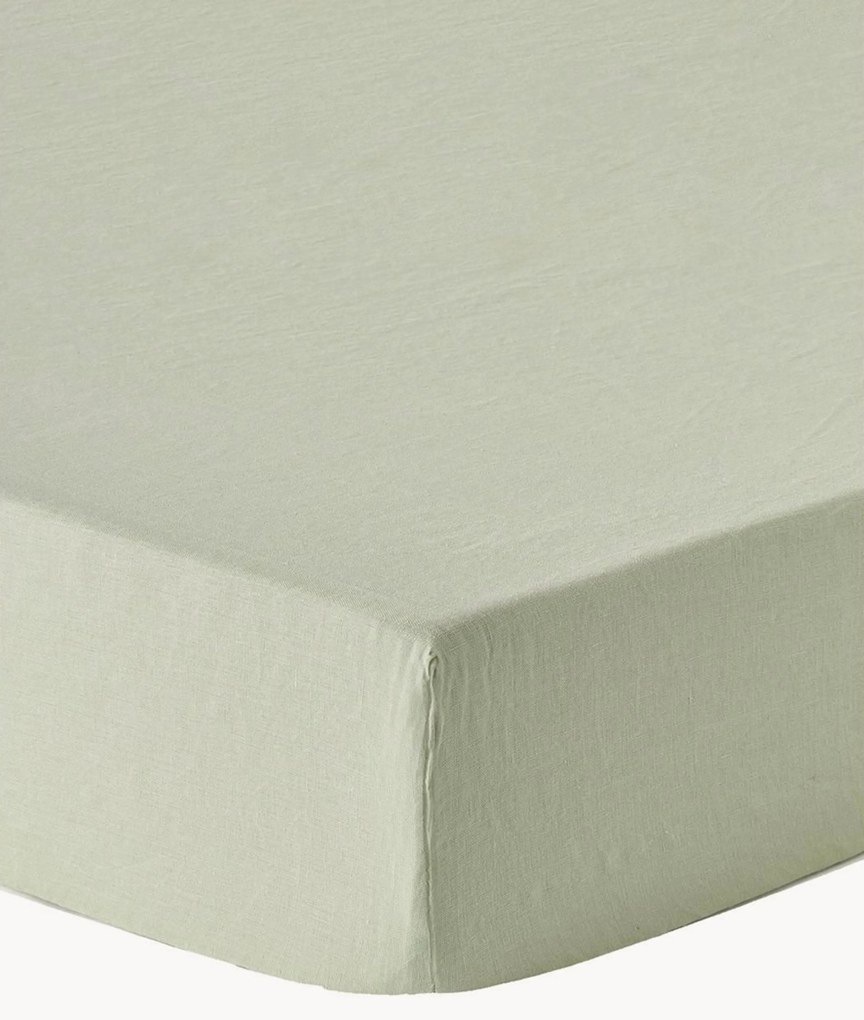 Elastická plachta na topper matrac z vypratého ľanu Airy