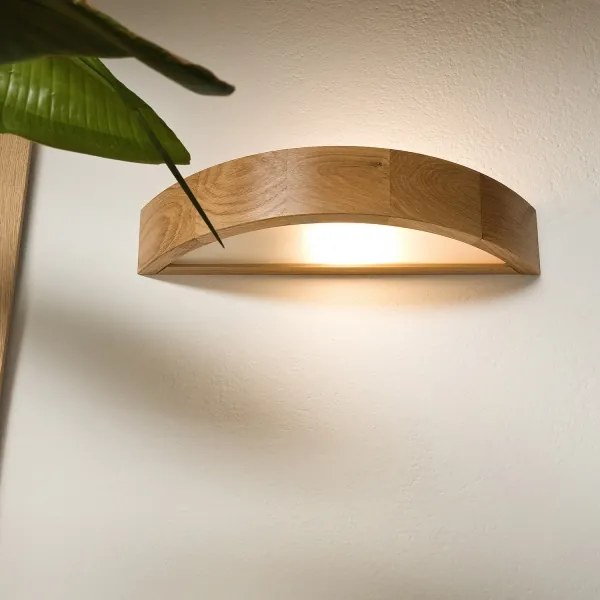 Brilagi - LED RGBW stmievateľné nástenné svietidlo CARVALHO 1xE27/9W/230V Wi-Fi dub