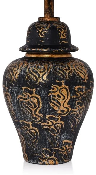 Stolná lampa 1xE27/40W/230V čierna