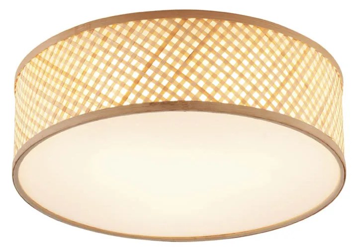 Orientálne bambusové stropné svietidlo prírodné 40 cm - Tremmo