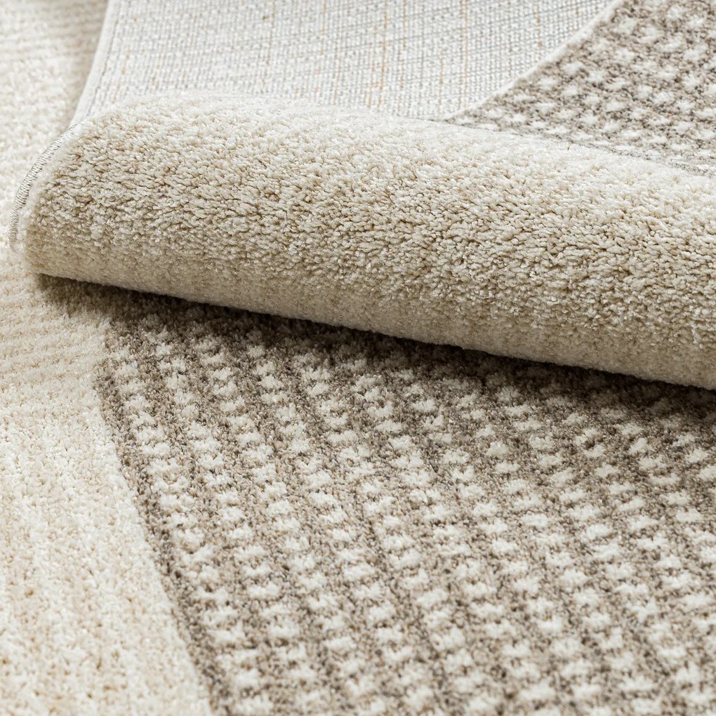 Dywany Łuszczów, Kusový koberec Fusion 0805 cream/beige, 180x270, béžová, kancelária