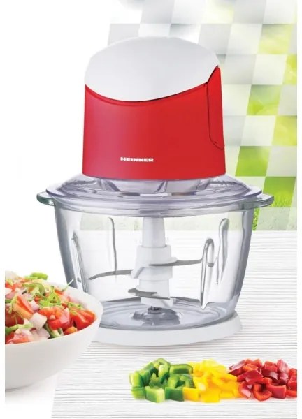 Heinner HMC-K500WHR - Sekáčik 500 W/230 V, červený