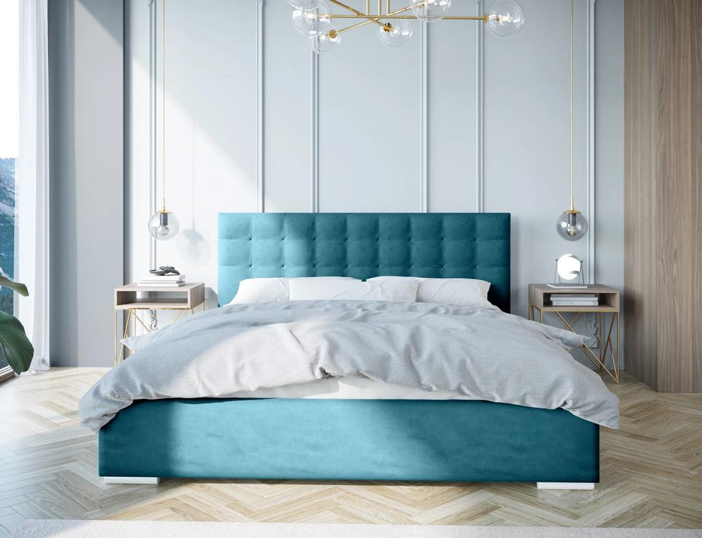 Moderná čalúnená posteľ KRATKA - Drevený rám,180x200