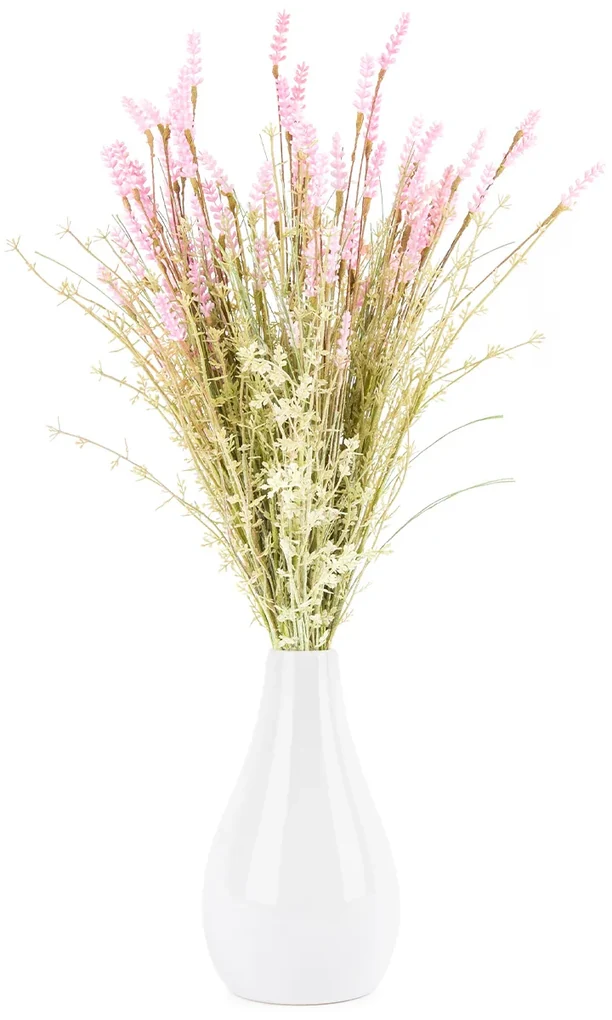 Umelé lúčne kvetiny levanduľa 56 cm, ružová