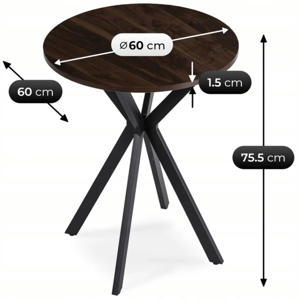 PROXIMA.store - Jedálenský stôl LAUREN FARBA: biela, FARBA NÔH: orech