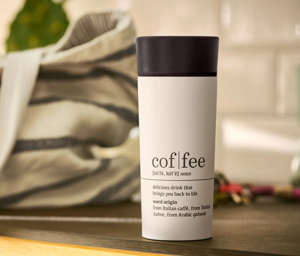 Cestovný hrnček na kávu TO GO, Coffee Dictionary