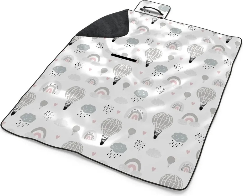 Sablio Plážová deka Maľované teplovzdušné balóny: 200x140 cm