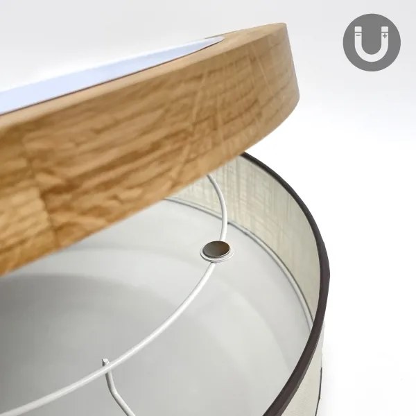 Brilagi - LED stropné svietidlo BELLADONNA LED/36W/230V pr. 40 cm krémová/dub