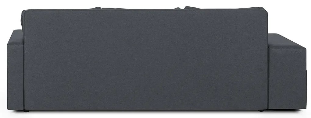 Rozkládací pohovka Dolar II Tmavě šedá  + 2 taburety