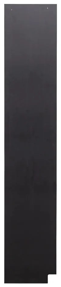 Čierna modulárna knižnica z borovicového dreva 78x210 cm Finca – WOOOD