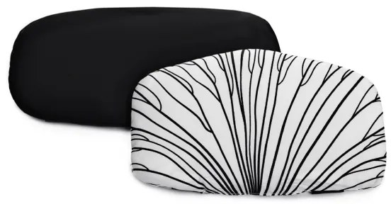 KINDERKRAFT - Polstrovanie pre detskú jedálenskú stoličku ENOCK čierna/biela