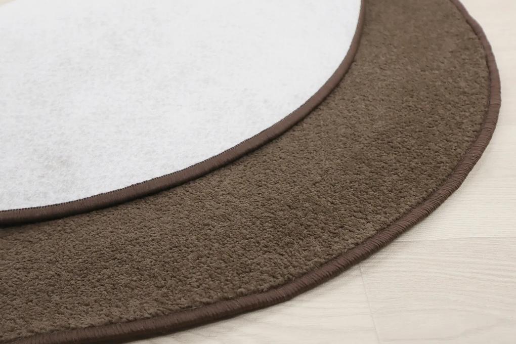 Vopi koberce Kusový koberec Eton hnedý 97 kruh - 67x67 (priemer) kruh cm