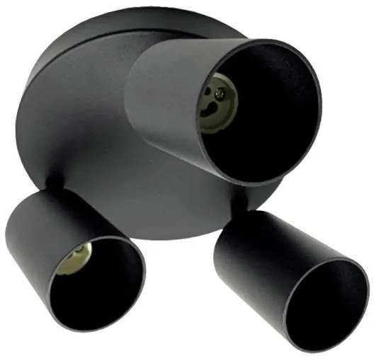 Bodové svietidlo FARGO 3xGU10/30W/230V čierna