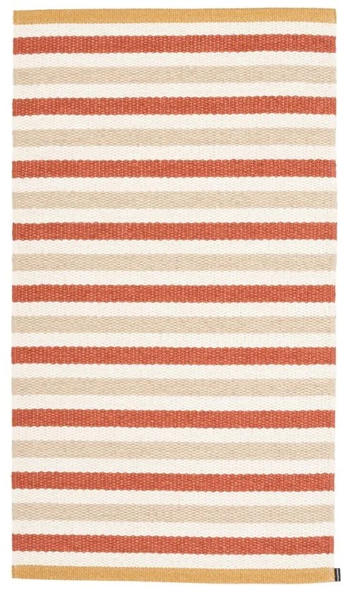 Vnútorný a vonkajší koberec v tehlovo-krémovej farbe 70x120 cm Teo Brick – Pappelina