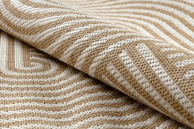 Koberec ORGANIC 1835 geometrický, krémový / naturálny