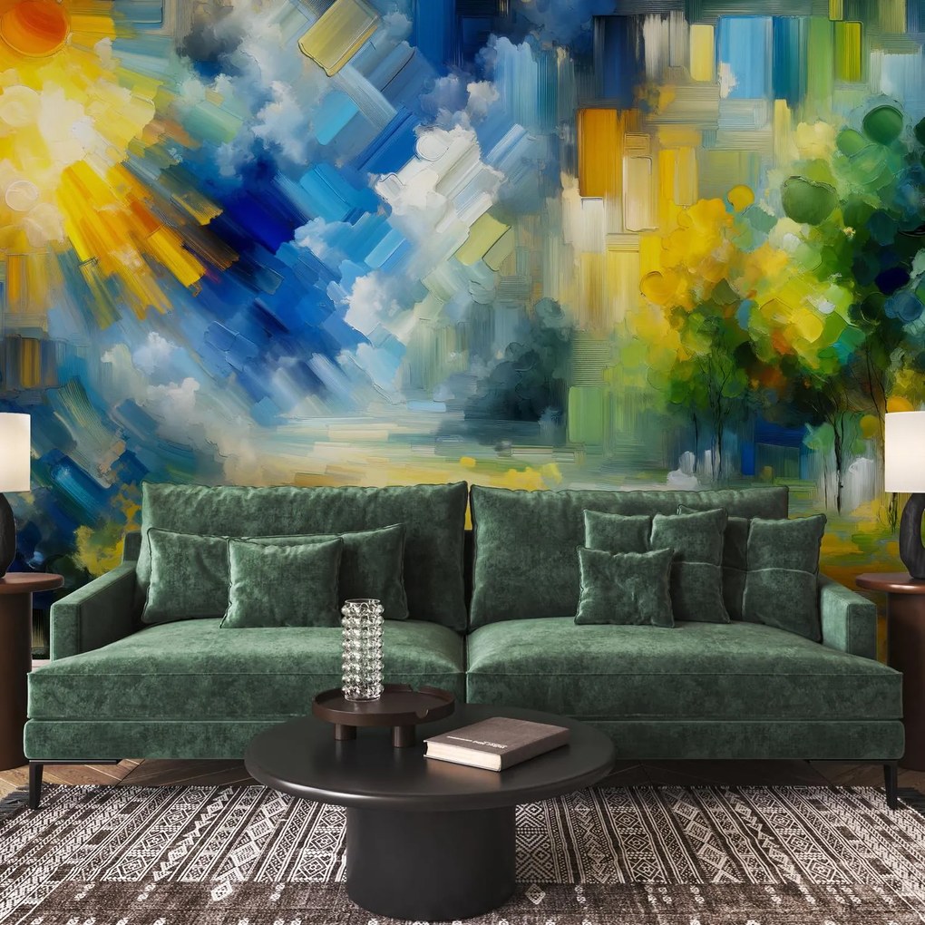 Fototapeta - Abstraktný slnečný deň (147x102 cm)