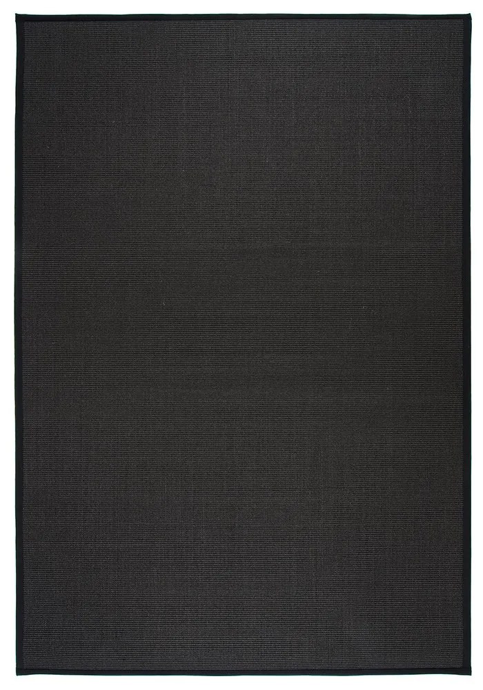 Koberec Sisal: Čierna 80x200 cm