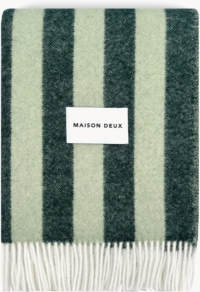 Pruhovaná vlnená deka Candy Wrap