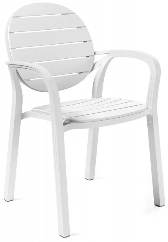 Záhradná stolička Nardi Palma biela